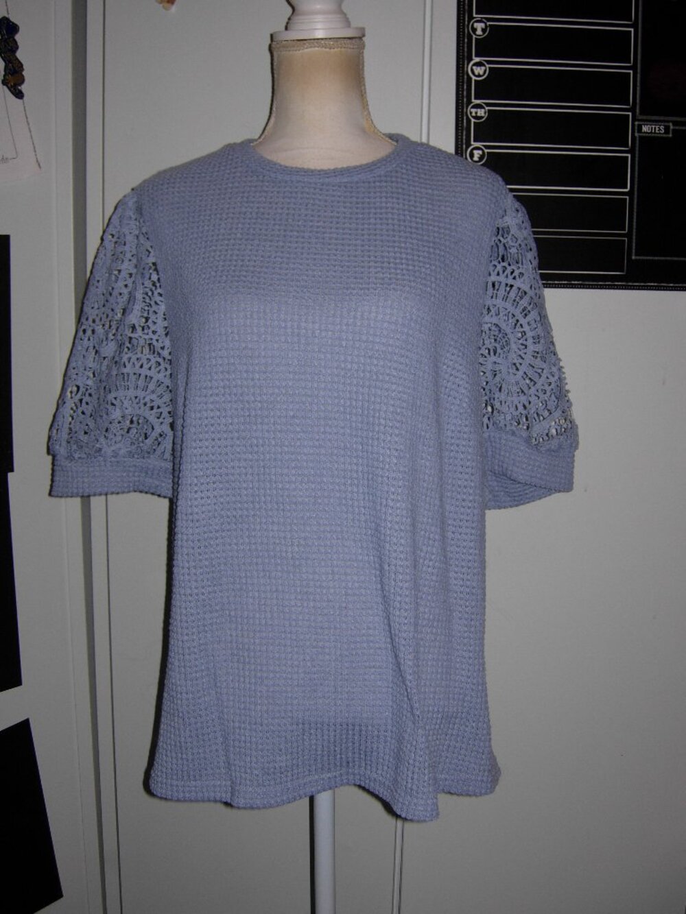Lace Short Sleeve T-Shirt 2X